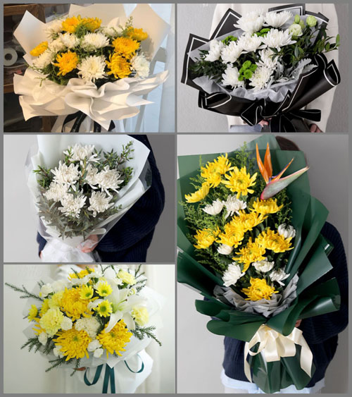 广东肇庆市四会市地豆镇大布垌村白事花束代送